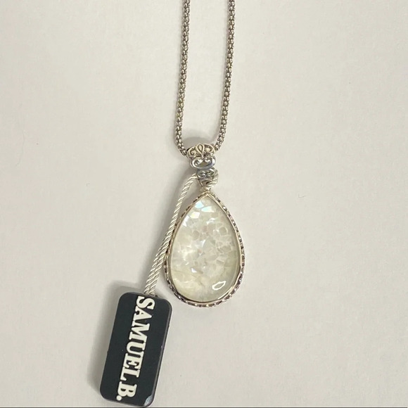 NWT Samuel B Opal Pendant Necklace - Picture 1 of 3